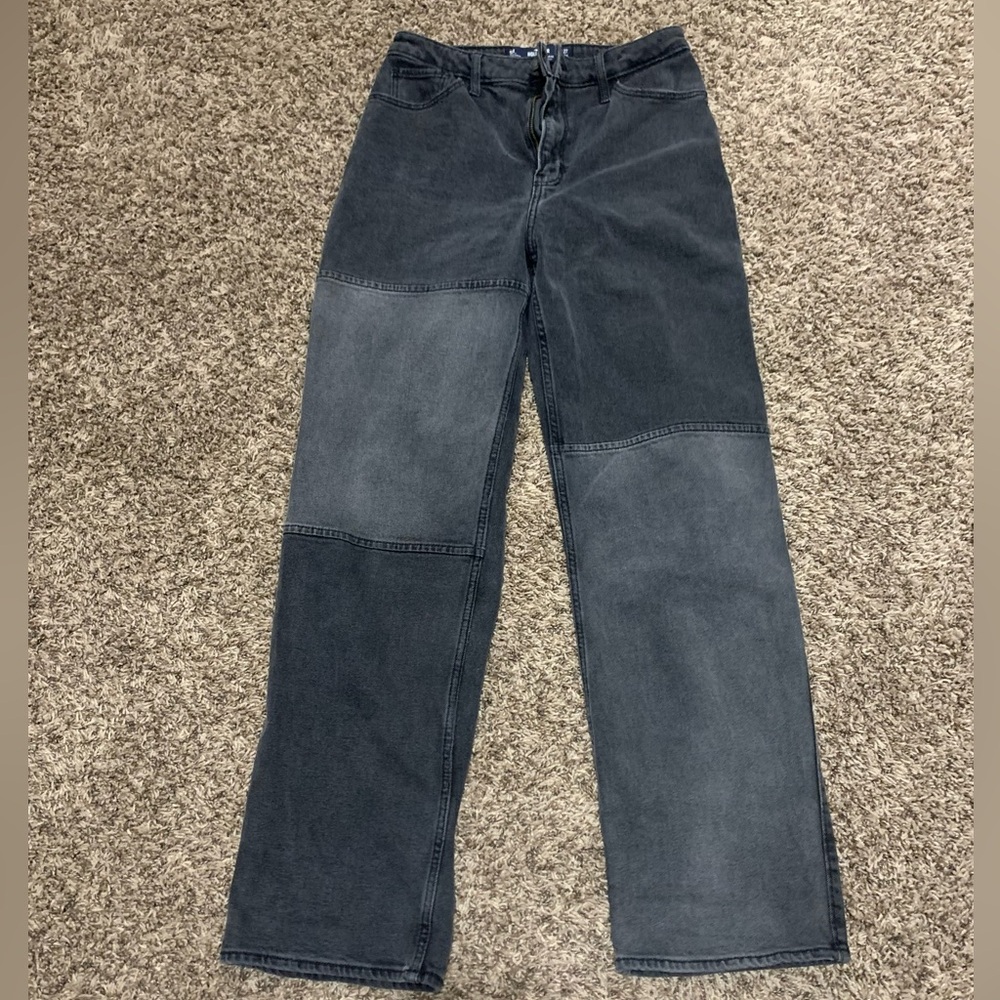 hollister high rise dad jean